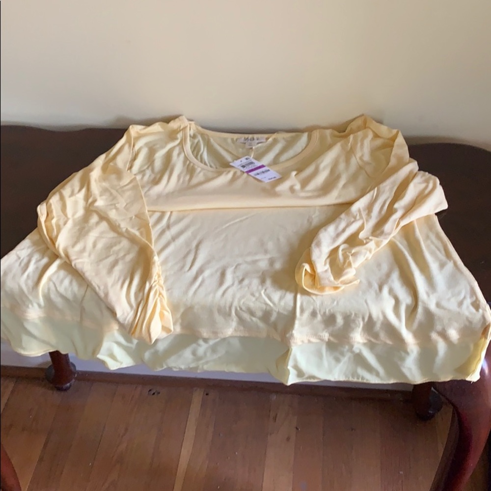 yellow style and co. long sleeved shirt